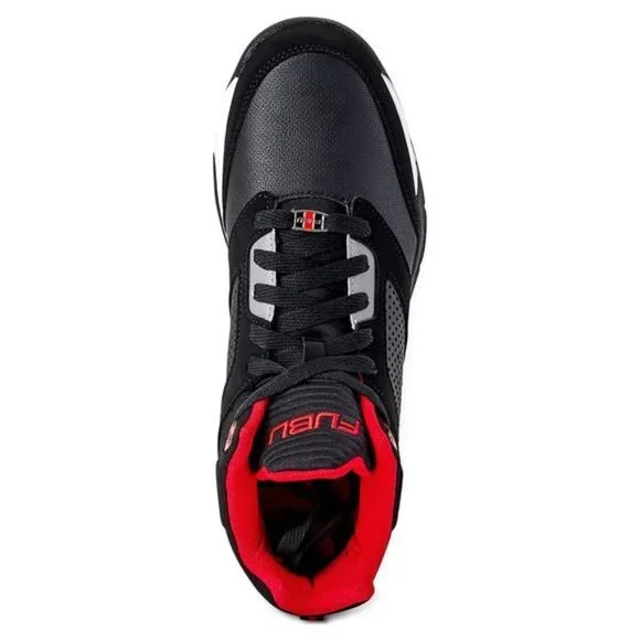 Men's Shoes Basketball High-top Black Red Sneakers